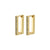 COBY crystal square hoop earrings