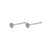 SYLVIE small crystal stud earrings silver- plated