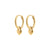 ALAIA boucles d’oreilles plaqué or
