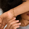 ALAIA bracelet plaqué or