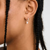 ALAIA boucles d’oreilles plaqué argent