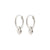 ALAIA boucles d’oreilles plaqué argent