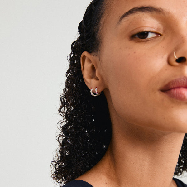 KLEOPRATRArecycled earrings silver- plated
