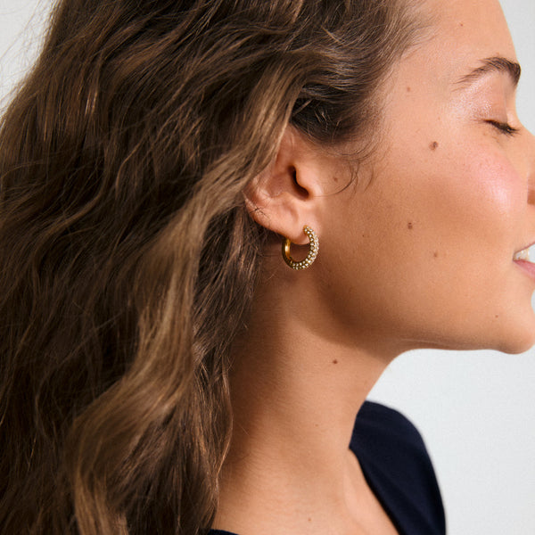 TATUM medium créoless plaqué or