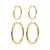 EVE rings earrings 2-in-1 set