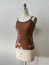 Camisole Morganne chocolat floral