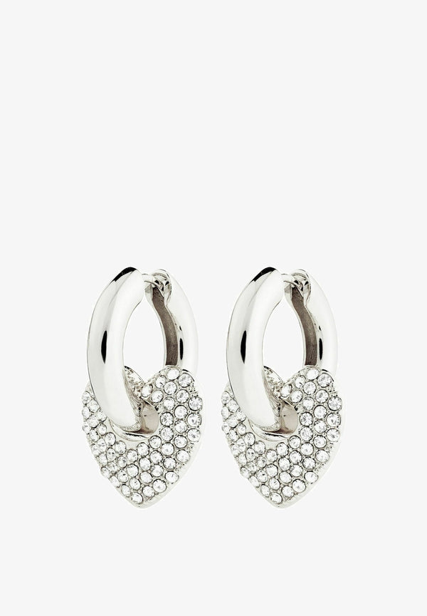 DUNE crystal earrings silver- plated