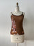 Camisole Morganne chocolat floral