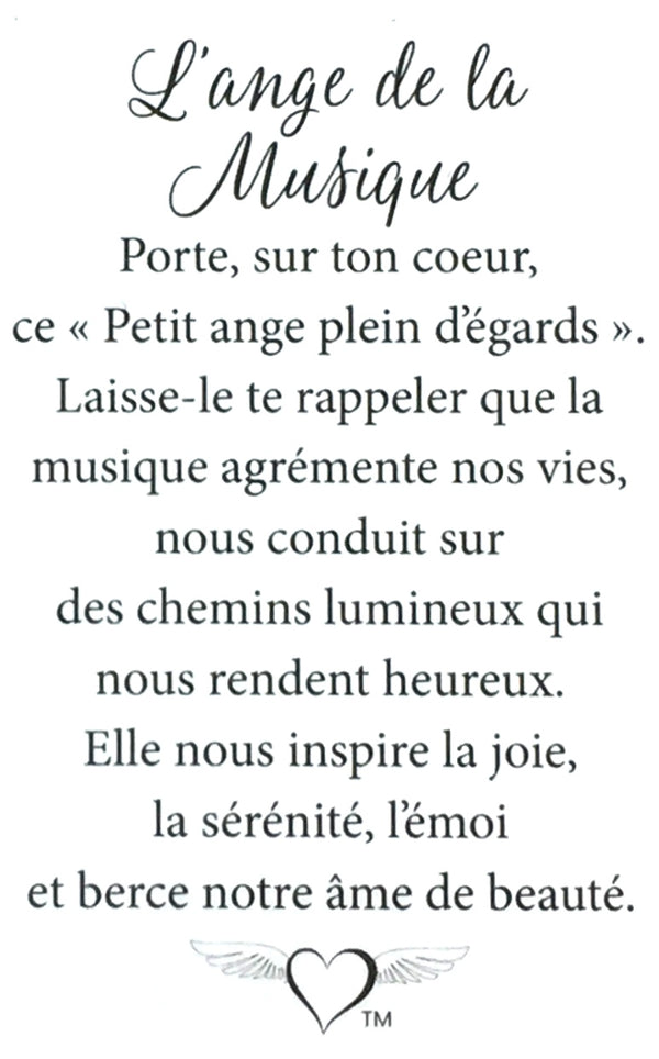 Épinglette Ange : De la Musique