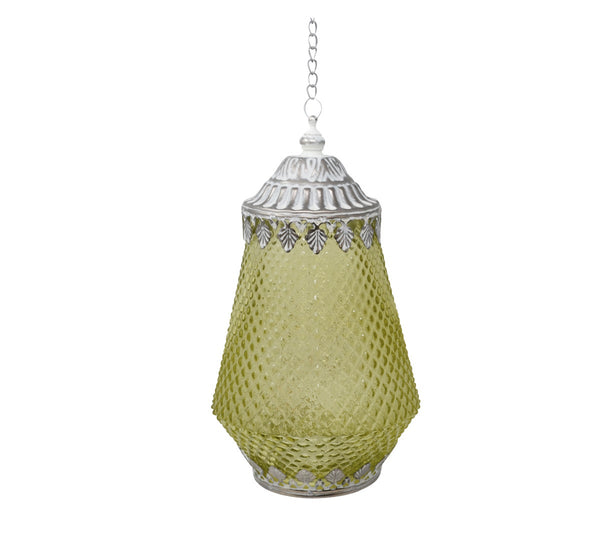 Lanterne Jerada lime DEL avec minuterie