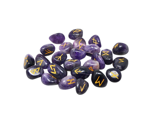 Ensemble de runes Améthyste avec sac