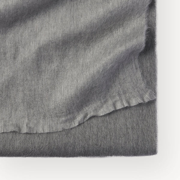 Écharpe en mélange d’alpaga – Dégradé gris – Pokoloko