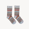 Chaussettes en Alpaga – Montantes – Gris Multicolore – L/XL
