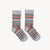 Chaussettes Crew en mélange d’alpaga – Gris multicolore – Pokoloko
