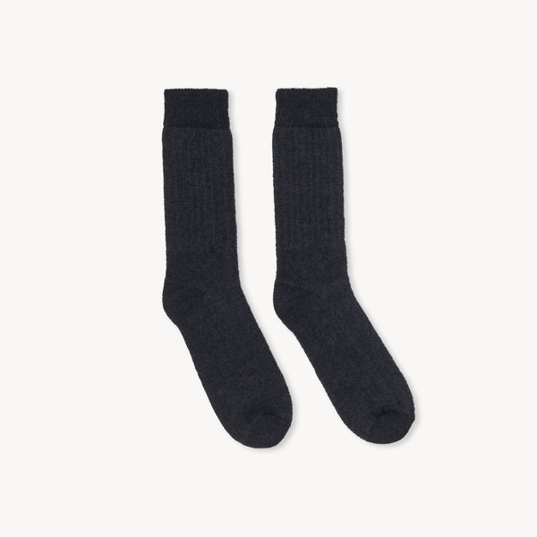 Chaussettes Theo en mélange d’alpaga – Noir – Pokoloko