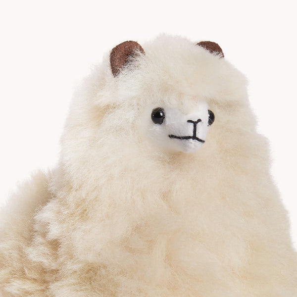 Peluche alpaga debout – Beige, 5,5 po – Pokoloko