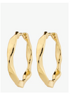 DAWN recycled earrings gold - plated