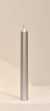 Bougie droite Argent