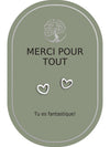 Boucles d'oreilles : Merci Pour Tout