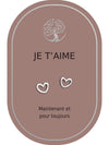 Boucles d'oreilles: Je T'aime