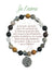 Bracelet Earth Angel Argent Foncée : Je T'aime