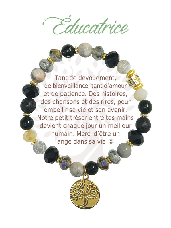 Bracelet Earth Angel Or Foncé : Éducatrice