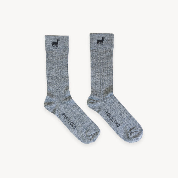 Chaussettes en Alpaga – Everyday – Granite