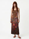 Camisole Morganne chocolat floral