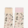 Chaussettes Champ de fleurs en coton Pima – 2 paires – Pokoloko