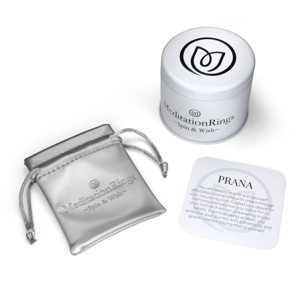Bague de méditation Light – MeditationRings – vue de face du carré serti