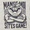 Dessin visible à l'avant du tee-shirt Mange Moi Gris Clair