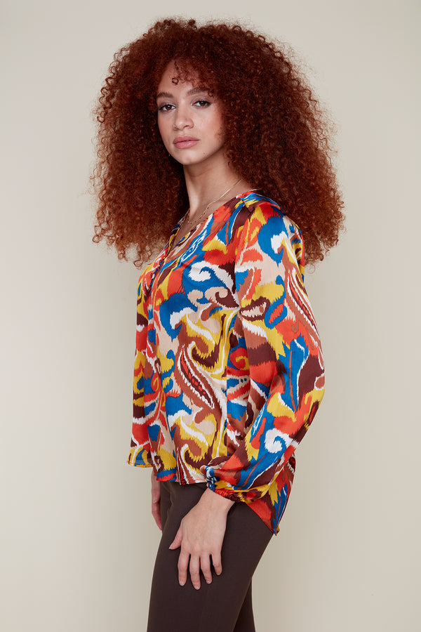 Blouse multicolore