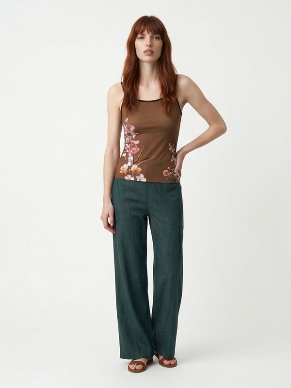 Camisole Morganne chocolat floral
