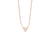 Collier Coeur Juliette rose