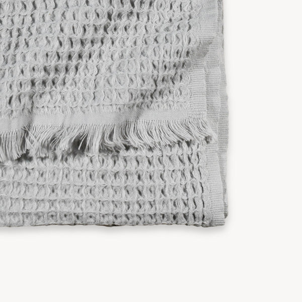 Serviette French Waffle – Gris soie – Pokoloko
