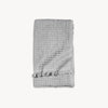 Serviette - Gaufre française - Gris soie