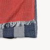 Serviette Boardwalk – Vermillon et denim – Pokoloko