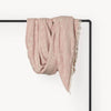 Jeté Atlas doublé en molleton – Rose pastel – Pokoloko