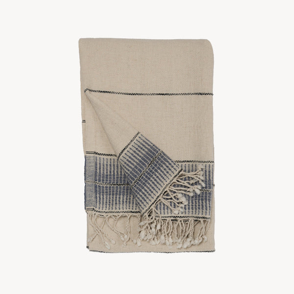 Serviette Element en coton et lin – Bluebell – Pokoloko