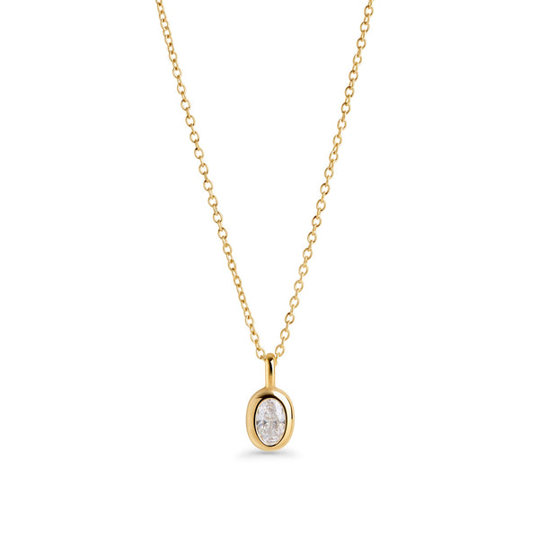 Collier pendentif Clemence or