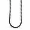 Chaîne Alpha Noire 'Gun Black' Maille Cubaine – 8 mm | 22"