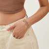 INDIE pink bracelet, gold plated