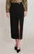 Jupe crayon fendue Dex, coloris noir, vêtement porté
