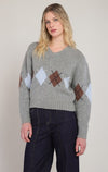 ARGYLE SWEATER TOP