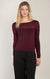 BOAT NECK SHEER TOP