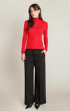 FINE KNIT MOCKNECK TOP