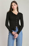 ASYMMETRIC BUTTON TOP