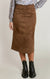 SUEDE MIDI SKIRT