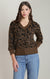 LEOPARD V-NECK SWEATER