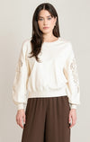 EMBROIDERED SWEATER TOP